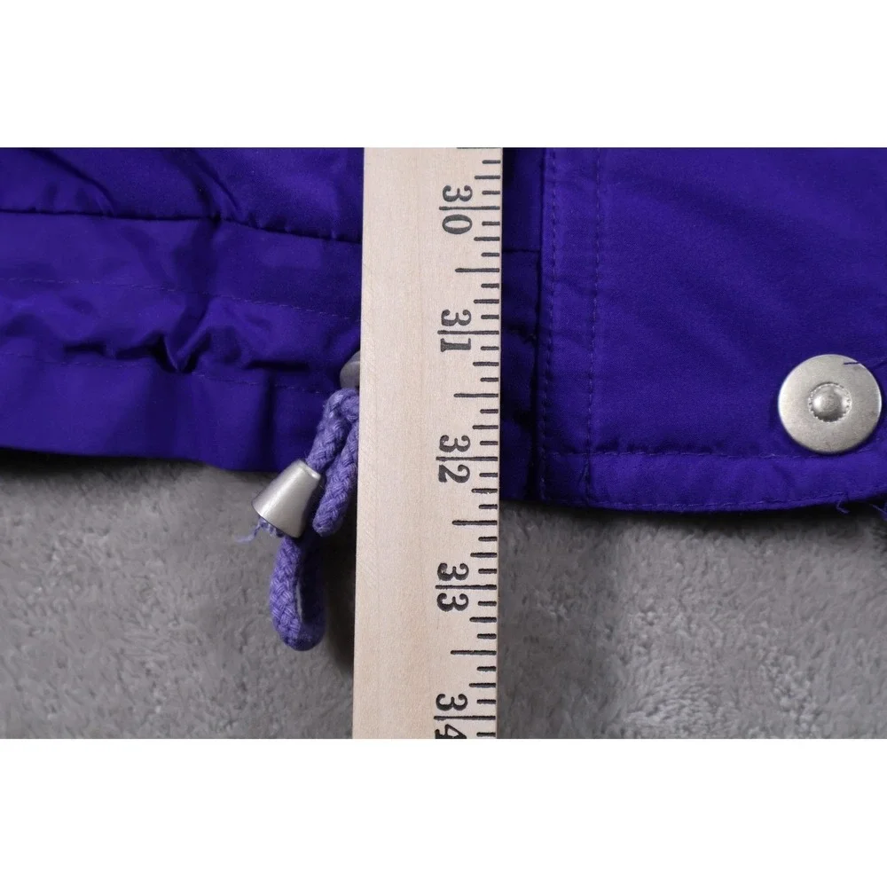 FERA Jacket Womens 16 Purple Puffer Hooded Insulated Lined Pockets Zip Taffeta